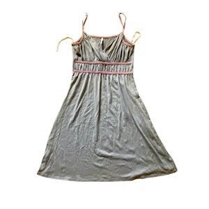 Blu Heaven Spaghetti Strap Dress in Gray and Pink
